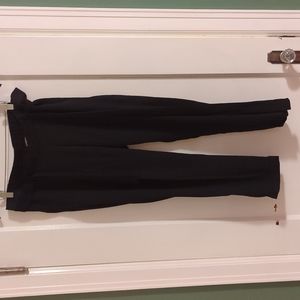 ASOS black paper bag style maternity tie front pants